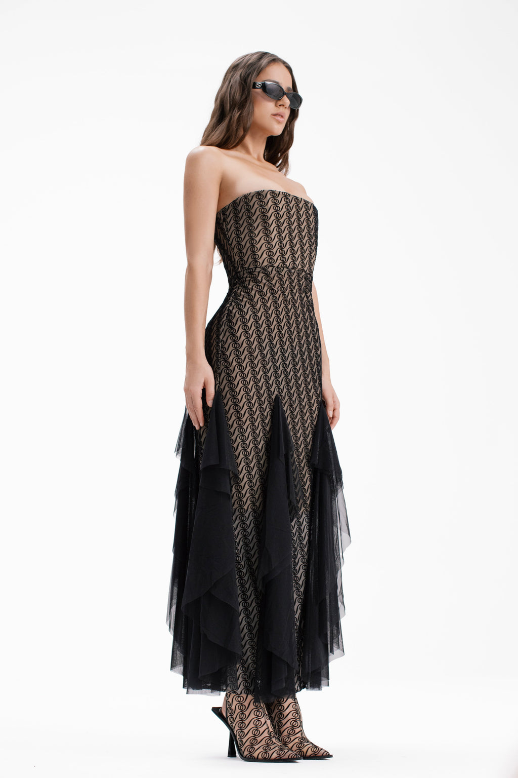 Alizee Strapless Dress Black