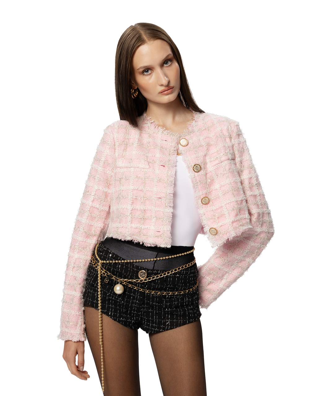 ASAP Tweed Shorts Black