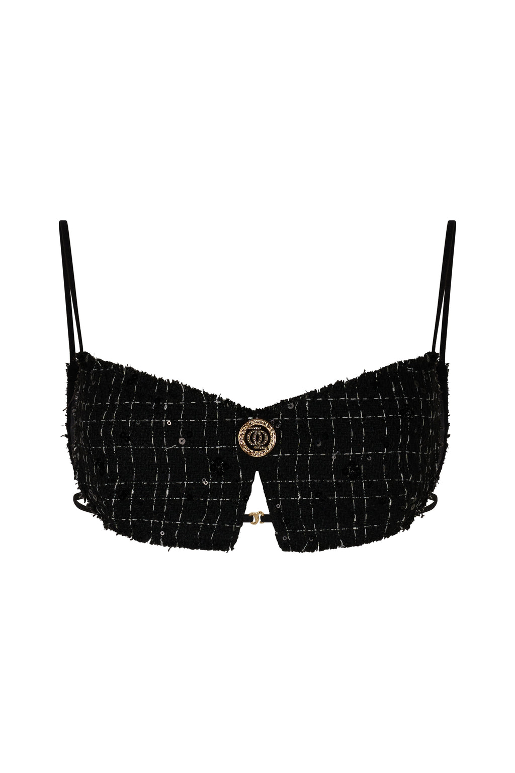 ASAP Tweed Top Black