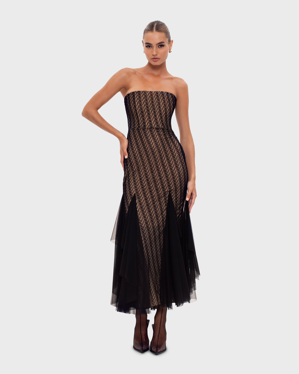 Alizee Strapless Dress Black