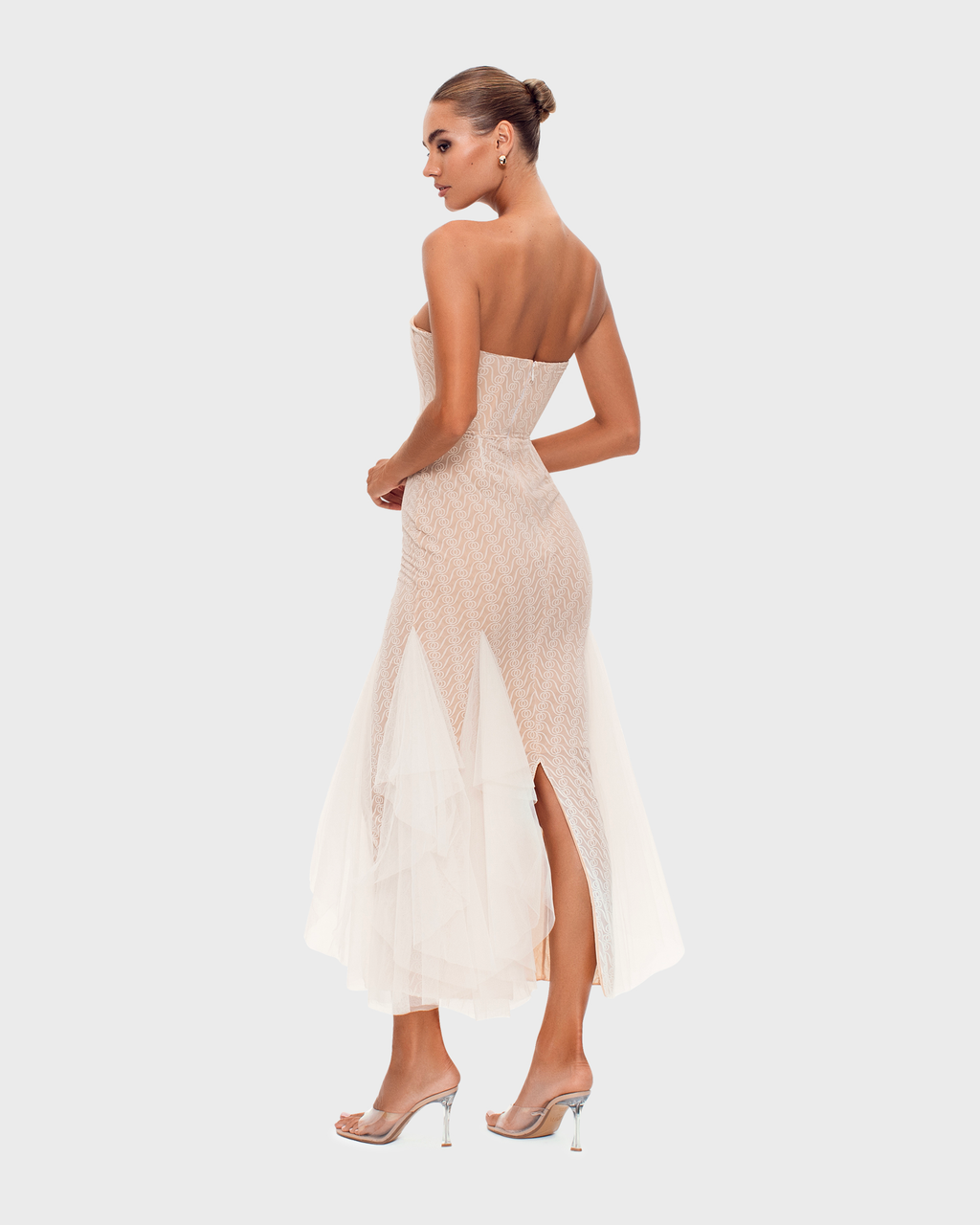 Alizee Strapless Dress White