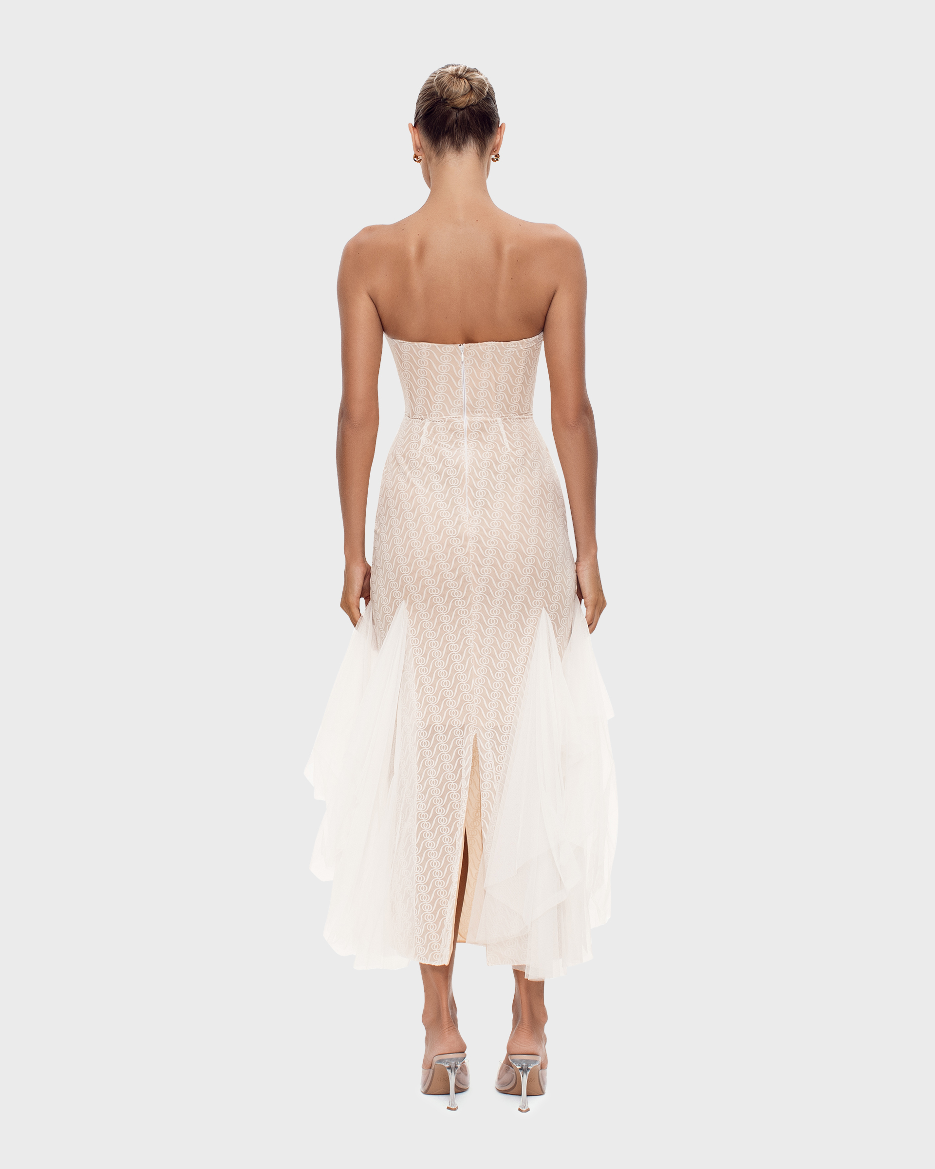 Alizee Strapless Dress White