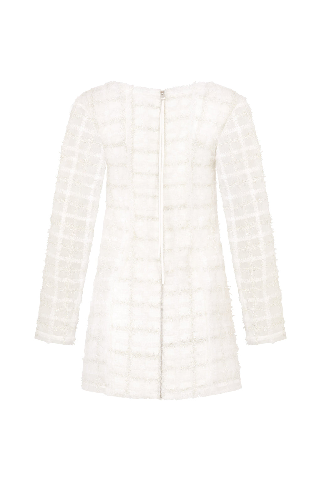 Executive Tweed Dress White