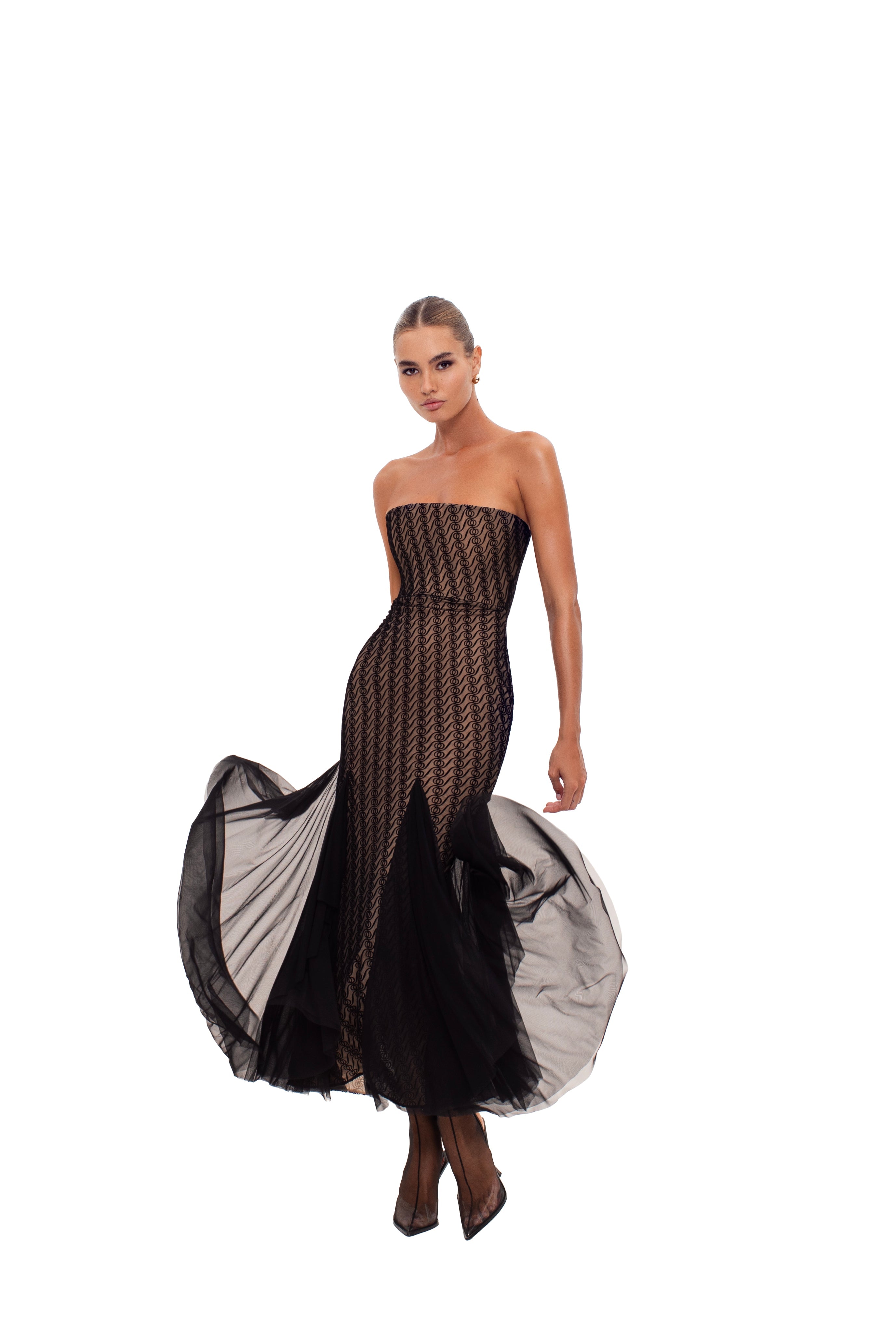 Alizee Strapless Dress Black