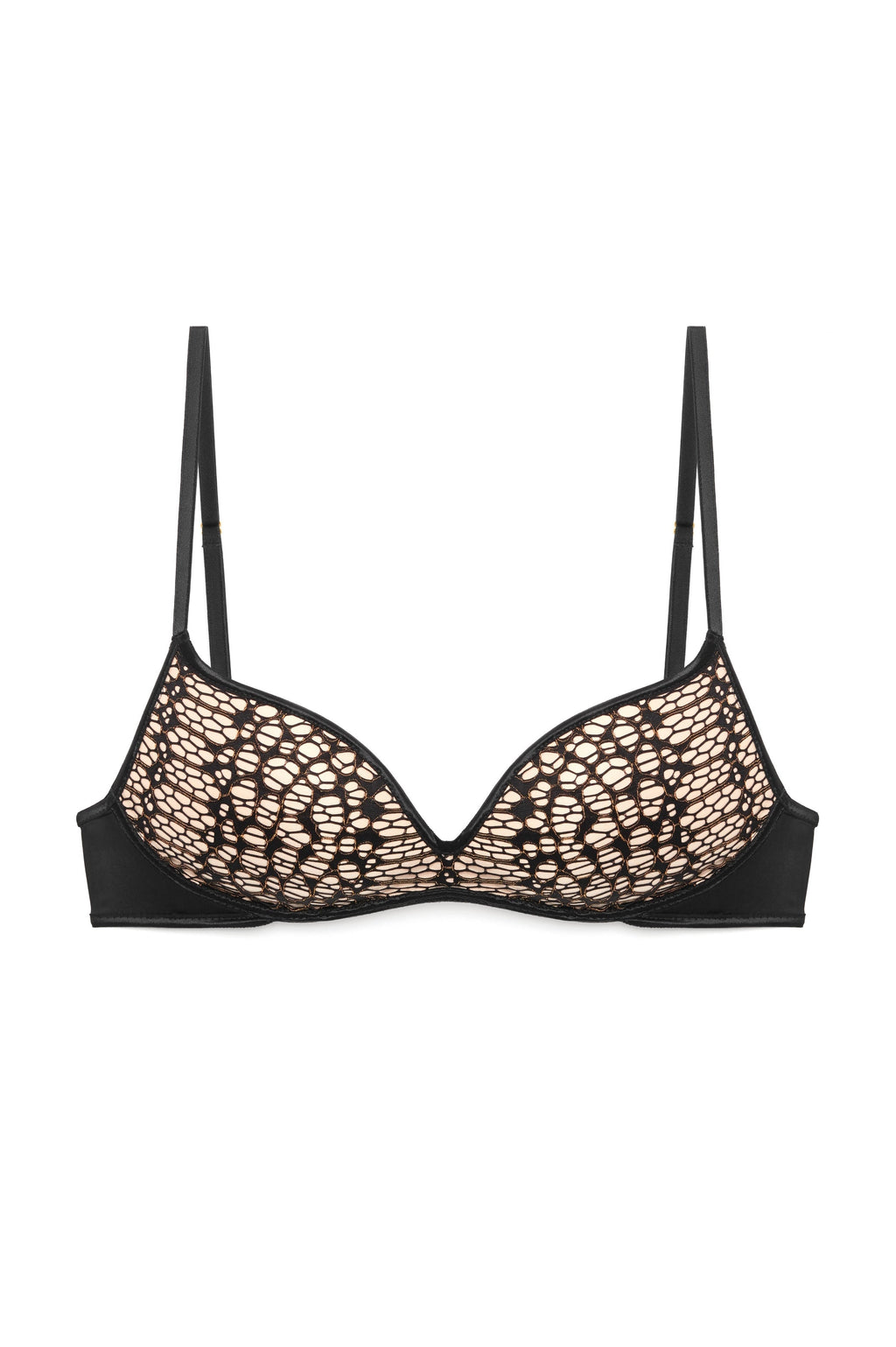 Miranda Pretty Wild Push Up Bra Black